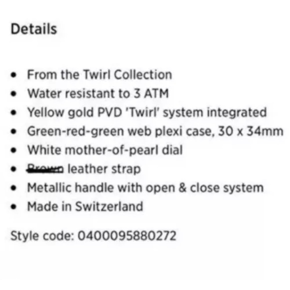 Gucci lock watch 100% authentic - Picture 8 of 8